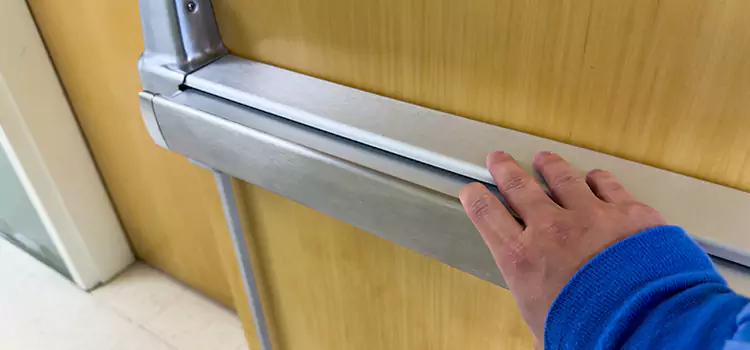 Installing a Push Bar on a Door Yuba City